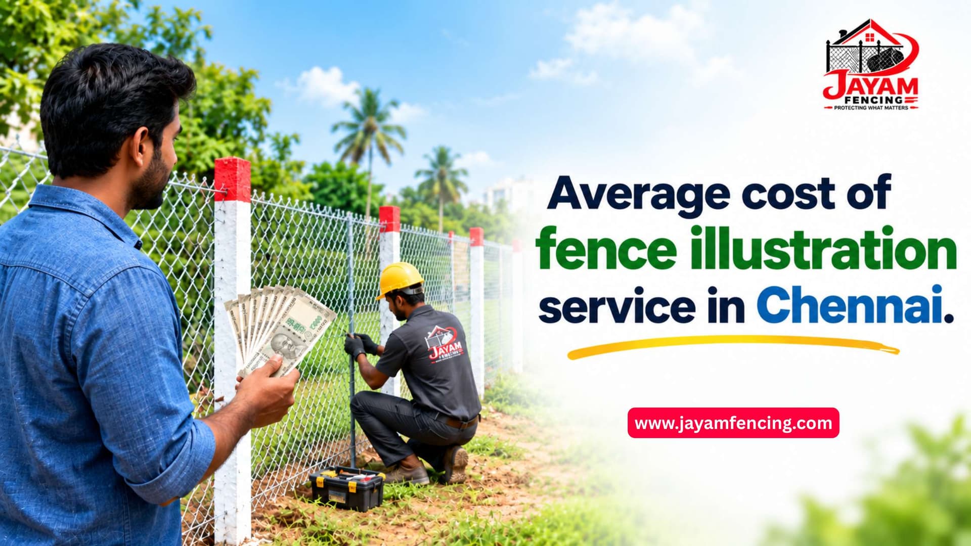Average cost of fence installation services in Chennai
