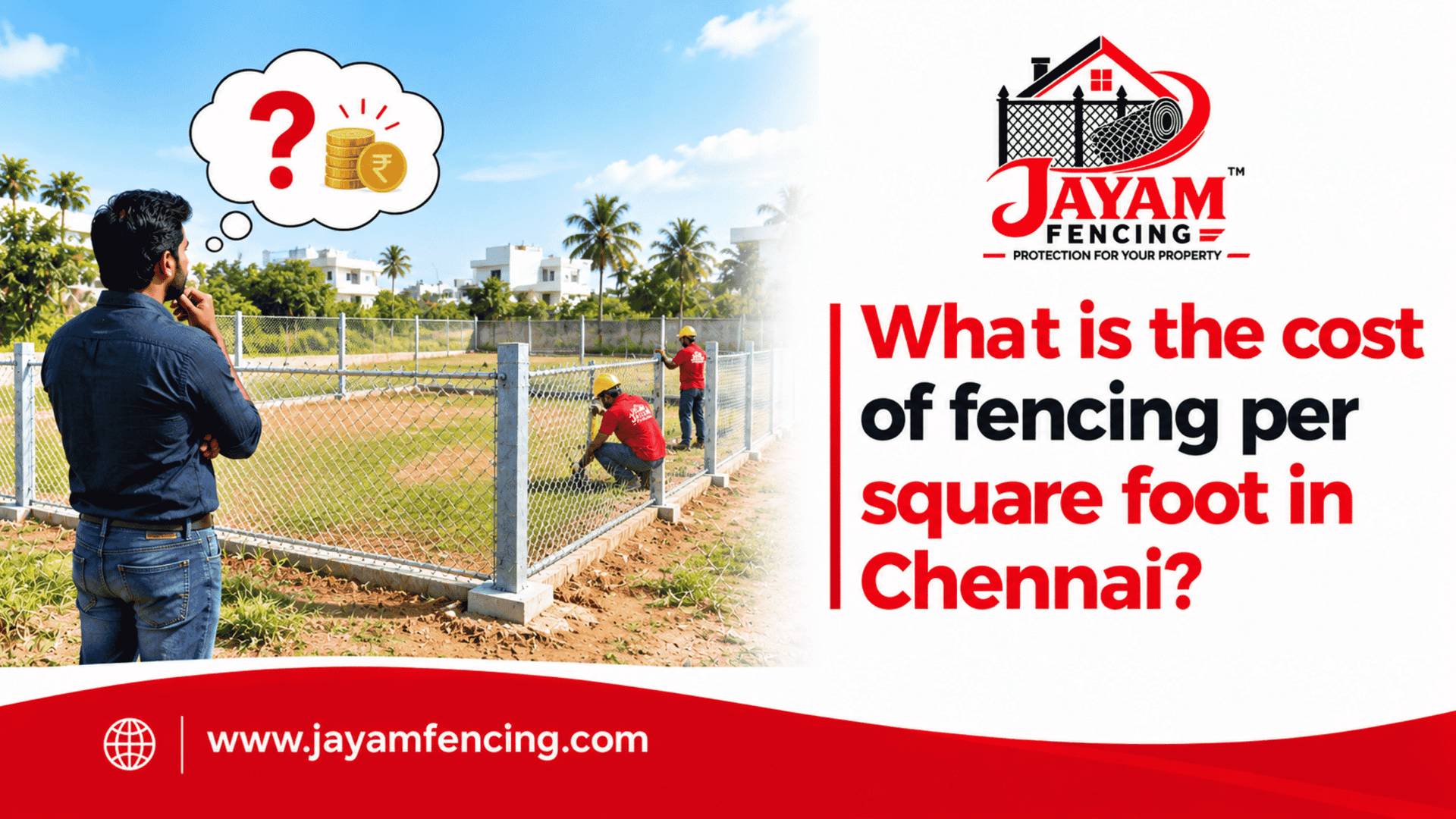 What is the Cost of Fencing Per Square Foot in Chennai?