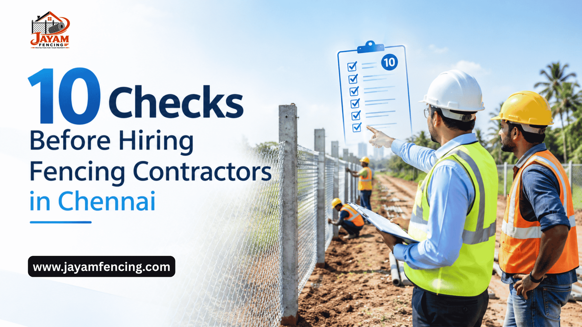 10 Checks Before Hiring Fencing Contractors in Chennai